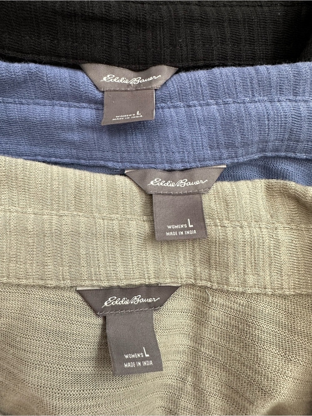 Eddie Bauer Women's BUNDLE (3) Short Sleeves Button Down Top, Sz Large - Picture 8 of 11